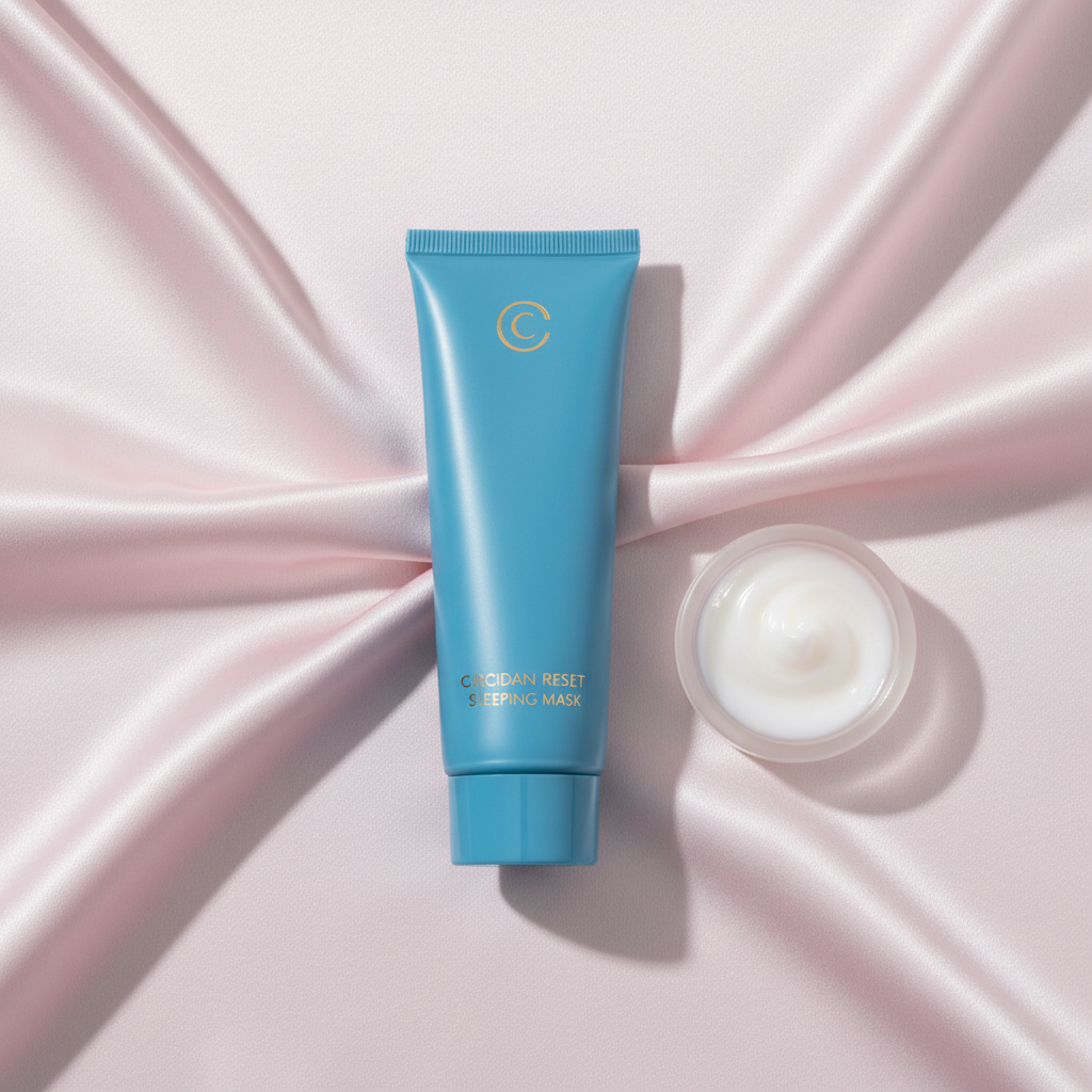 Circadian Reset Sleeping Mask – Blush Satin